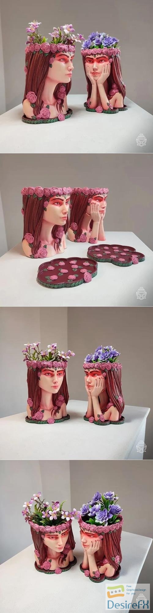 Flora Goddess - Pipe Cox - 2 models – 3D Print