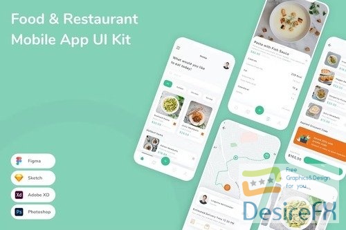 Food & Restaurant Mobile App UI Kit
