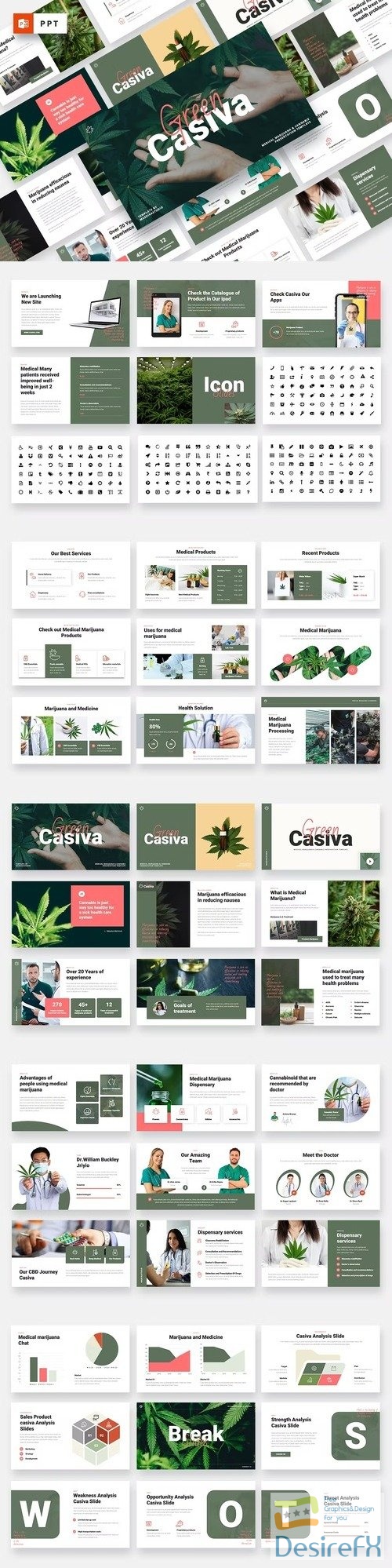 G Casiva - Medical Marijuana Powerpoint Template