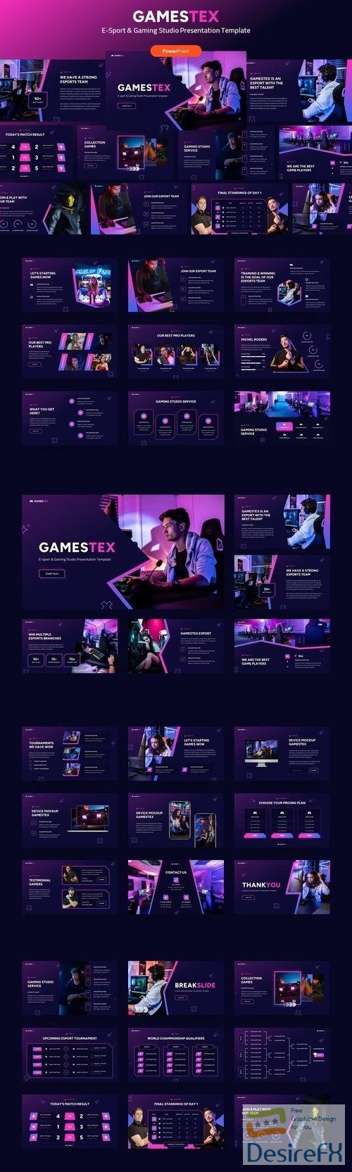 Gamestex - Esport & Gaming PowerPoint