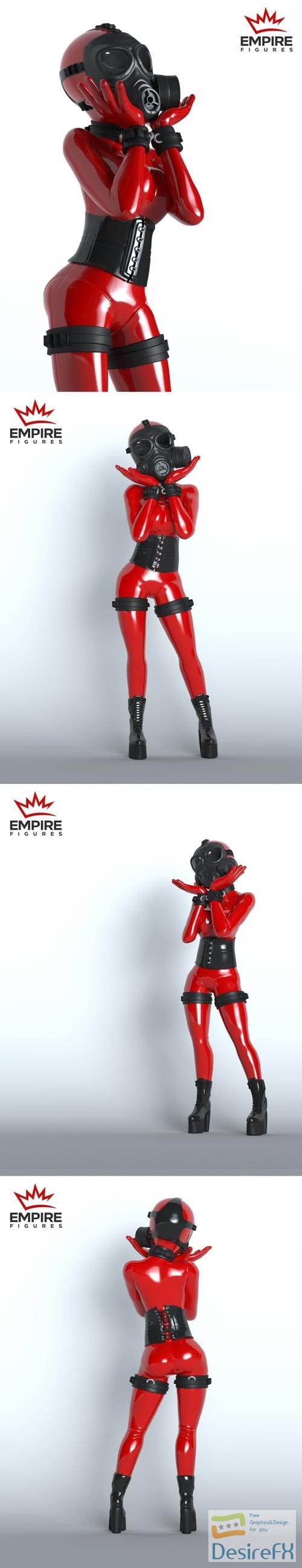 Gasmask Girl - Empire Figures – 3D Print
