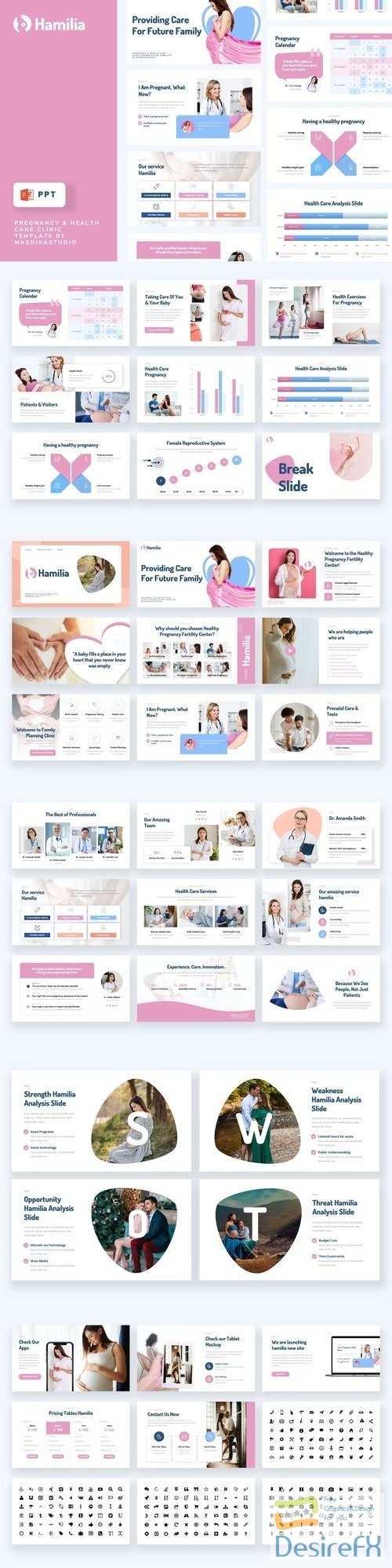 Hamilia - Pregnancy Clinic Powerpoint Template