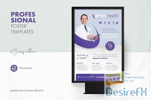 Health Application Poster Templates