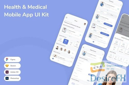 Health & Medical Mobile App UI Kit