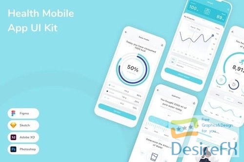 Health Mobile App UI Kit