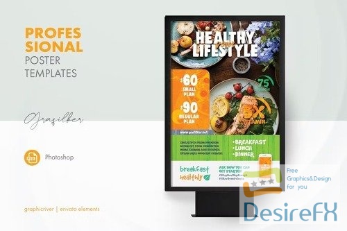 Healthy Food Poster Templates
