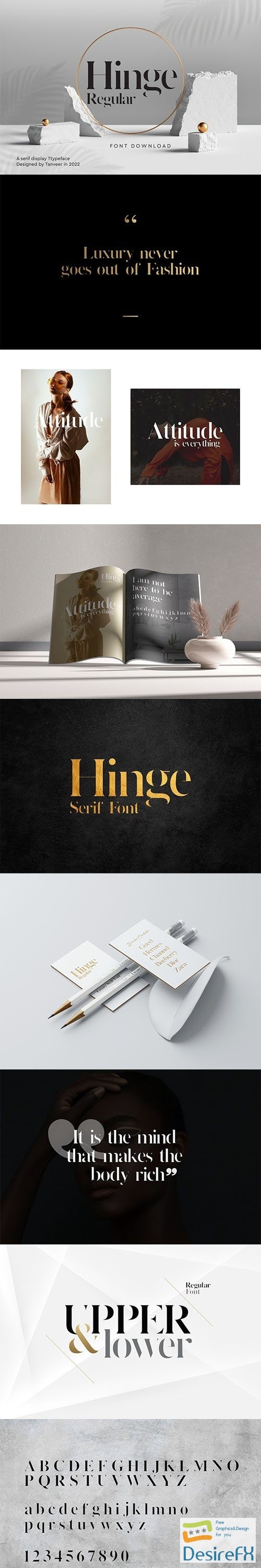 Hinge - Elegant Serif Font