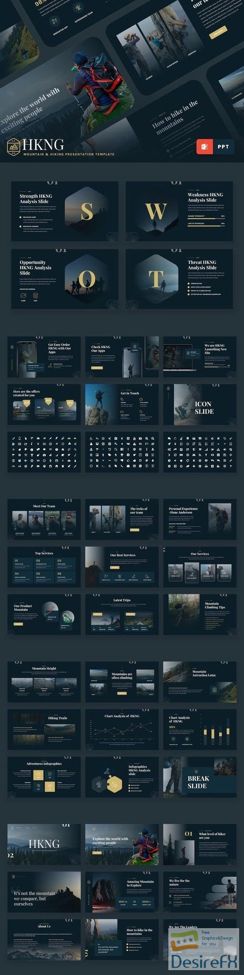 HKNG - Mountain & Hiking Powerpoint Template