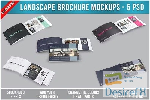 Landscape Brochure Mockups