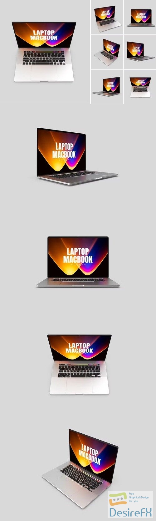 Laptop Macbook Display Web App Mock-Up