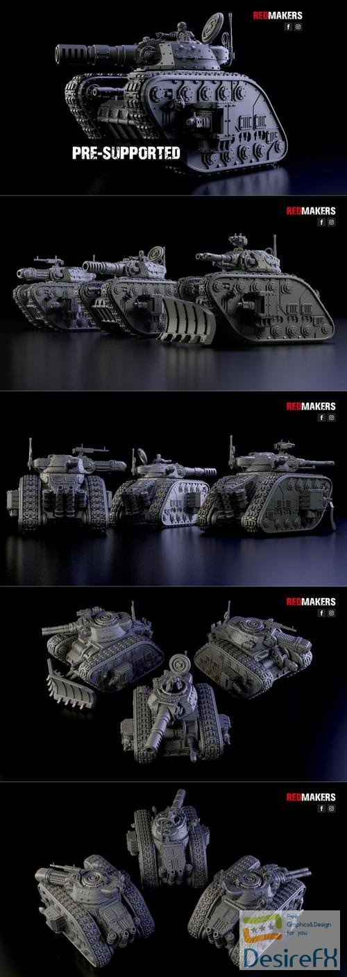 Legendary Battle Tank Imperial Force – 3D Print