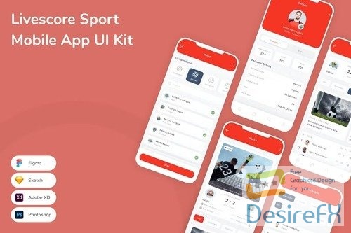 Livescore Sport Mobile App UI Kit