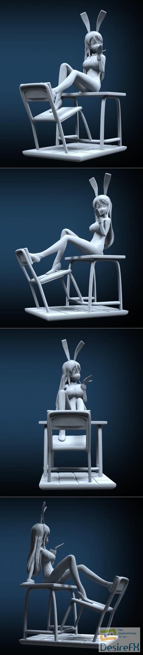 Mai Sakurajima - Rascal Does Not Dream of Bunny Girl Senpai – 3D Print