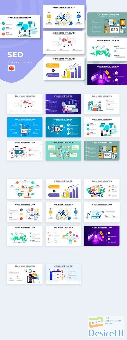 Marketing SEO PowerPoint Infographics