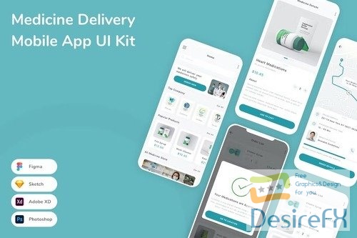 Medicine Delivery Mobile App UI Kit