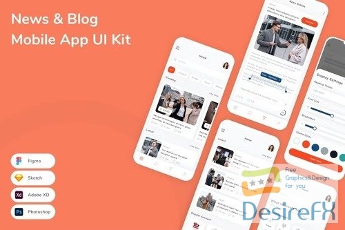 News & Blog Mobile App UI Kit
