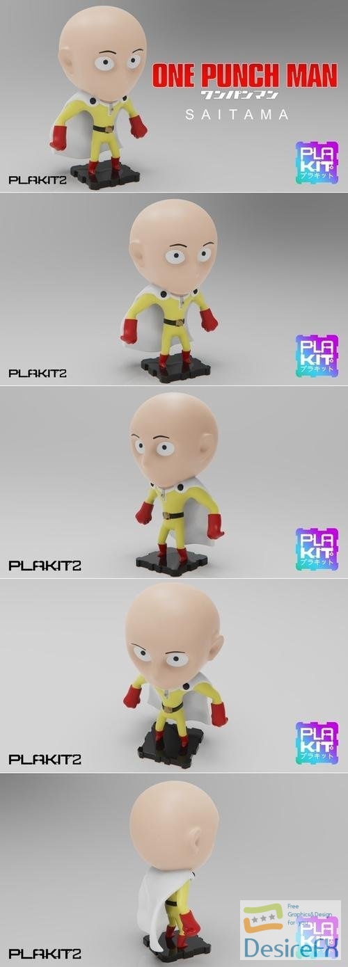 One Punch Man SAITAMA (PlaKit2 Series) – 3D Print