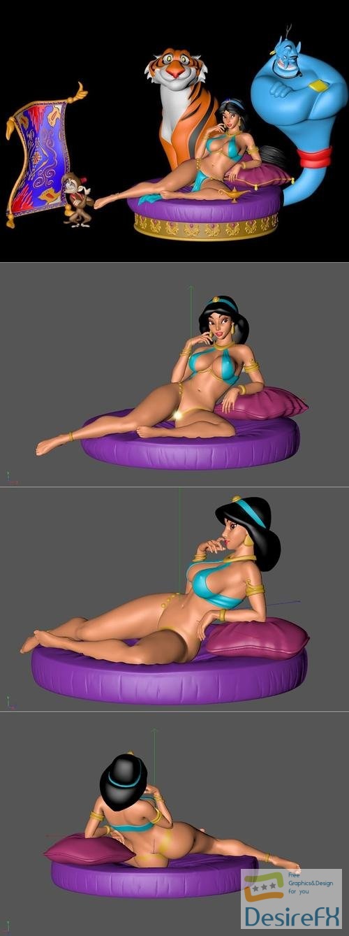 Onicron - Arabian Princess Jasmine Disney – 3D Print