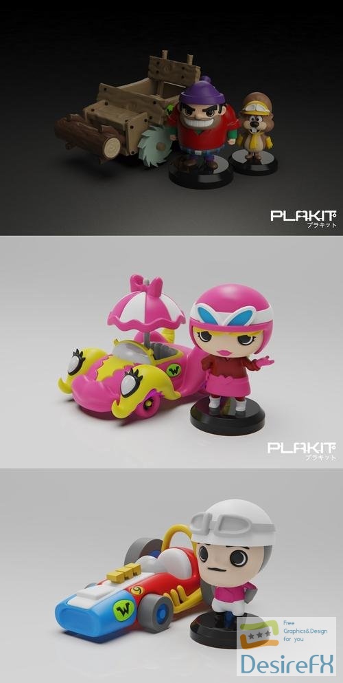 PlaKit - Corrida Maluca Pack 2 – 3D Print