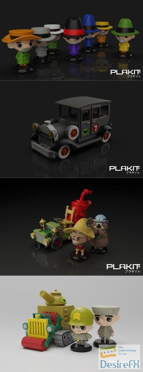 Plakit - Corrida Maluca Pack 3 – 3D Print