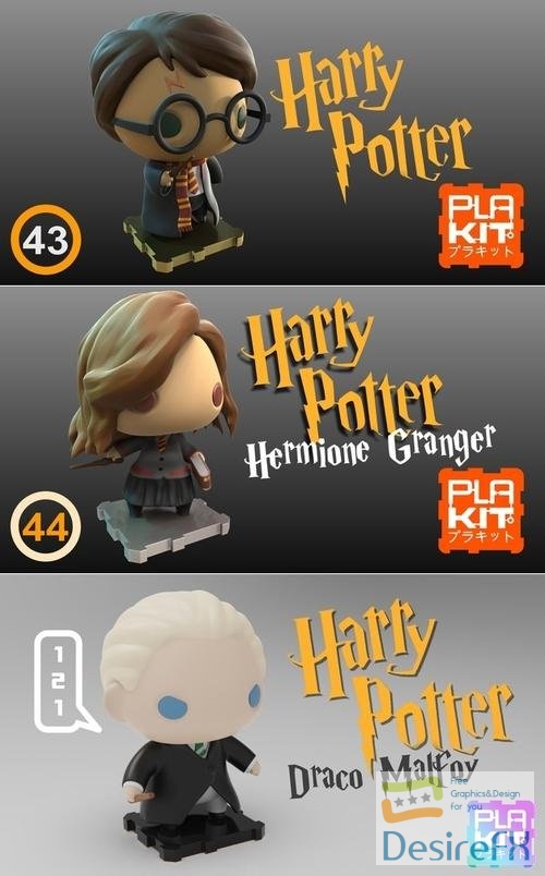 Plakit - Harry Potter Pack 1 – 3D Print