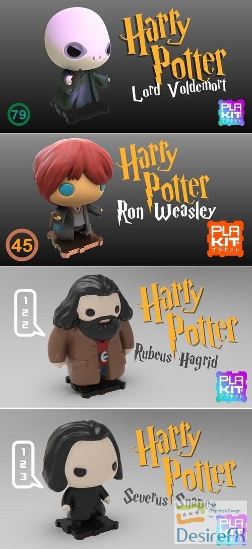 Plakit - Harry Potter Pack 2 – 3D Print