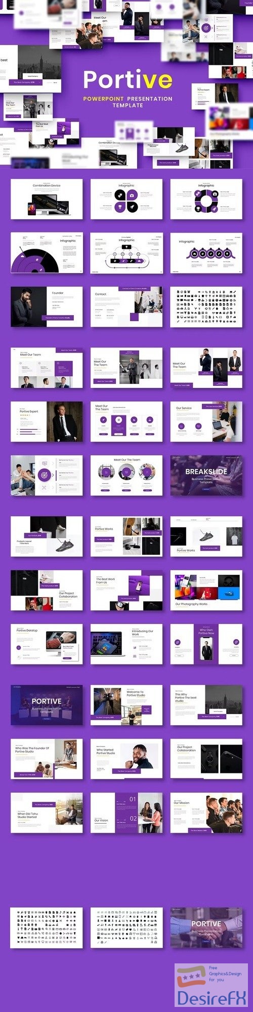 Portive – Business PowerPoint Template