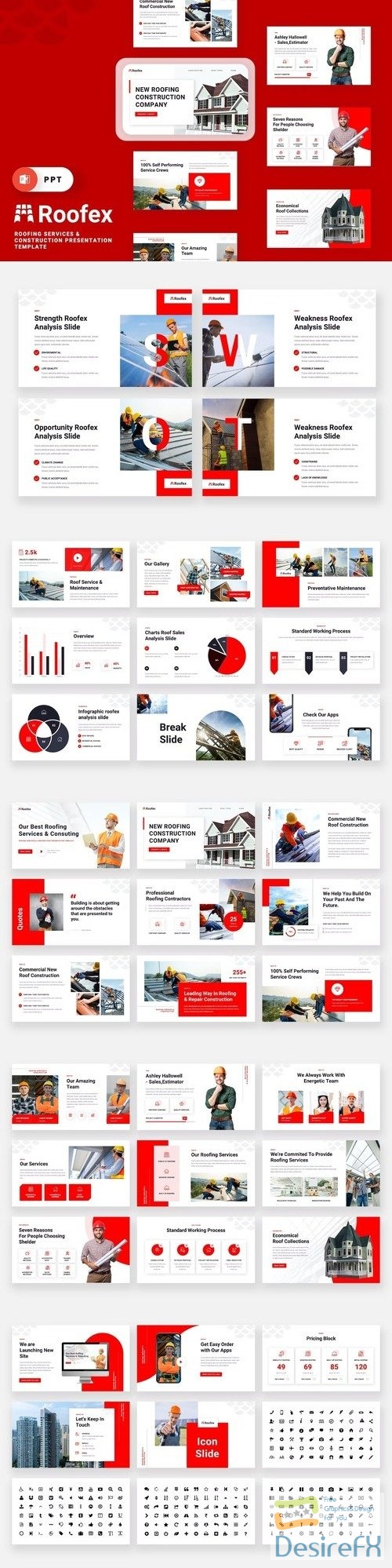 ROOFEX - Roofing Service Powerpoint Template