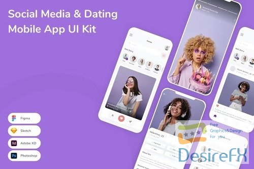 Social Media & Dating Mobile App UI Kit