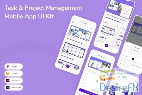 Task & Project Management Mobile App UI Kit