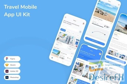 Travel Mobile App UI Kit