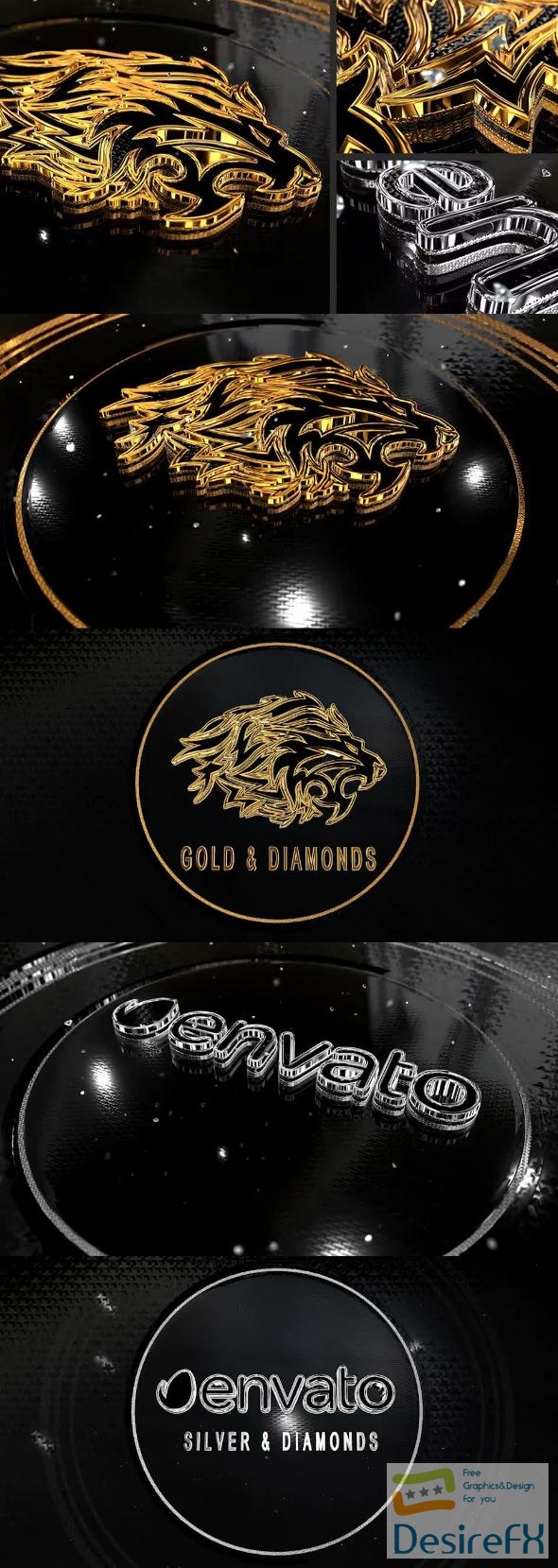 Videohive Gold And Diamonds 25547166