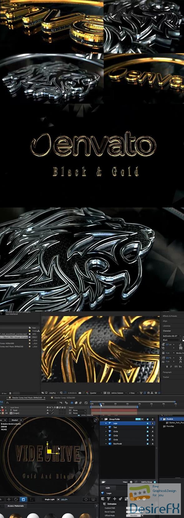 Videohive - Gold And Silver Glossy Logo - 24991062