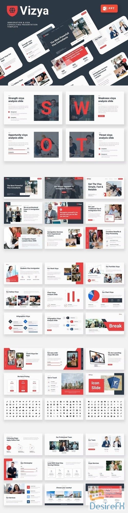 Vizya - Immigration Powerpoint Template