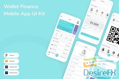 Wallet Finance Mobile App UI Kit