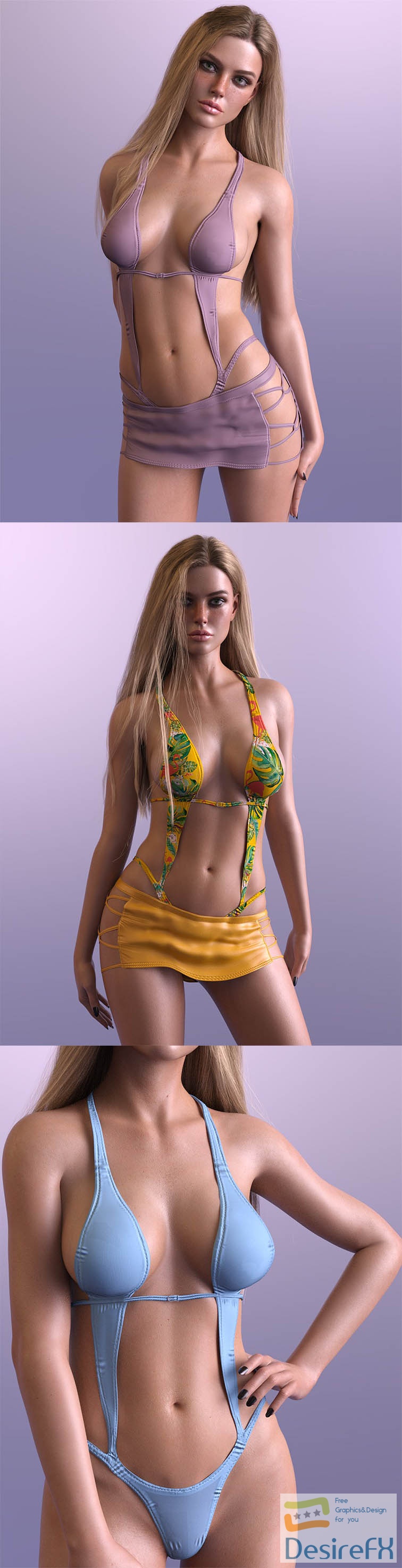X-Fashion Empire Swimsuit for Genesis 8 and 8.1 Females