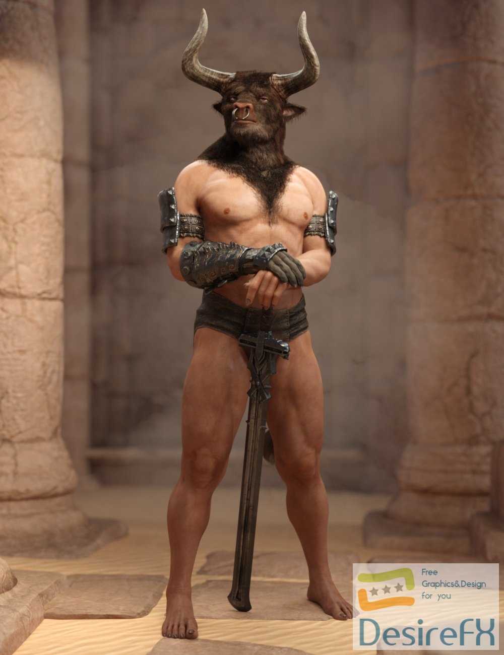 Classical Minotaur for Genesis 8.1 Male