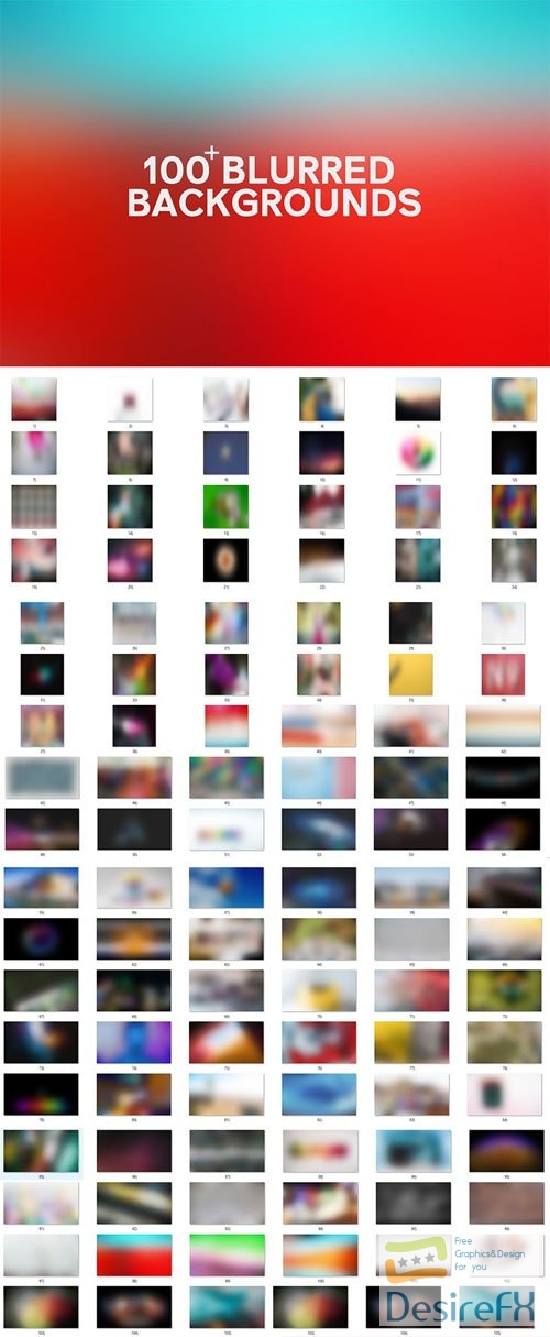 100+ Blurred Backgrounds & Overlays for Photoshop