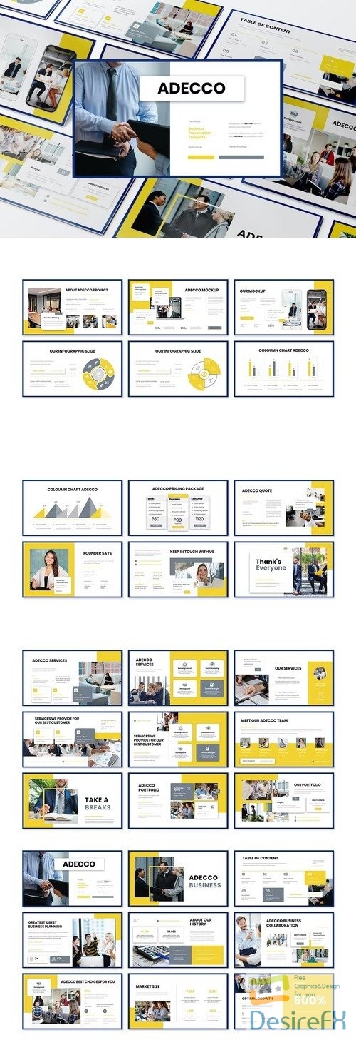 Adecco - Business Presentation PowerPoint Template