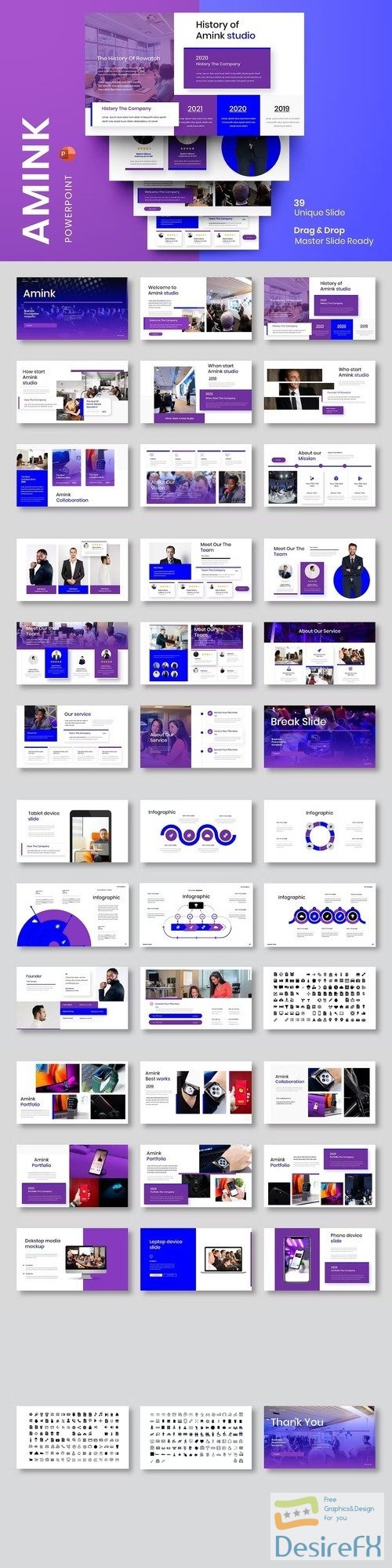 Amink – Business PowerPoint Template