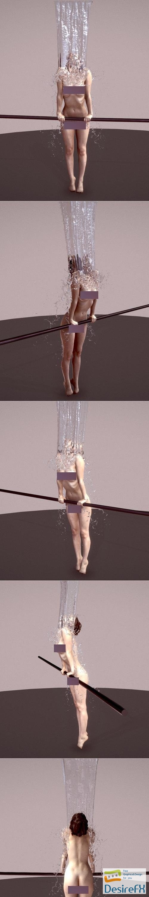 Anais Waterfall WIP – 3D Print