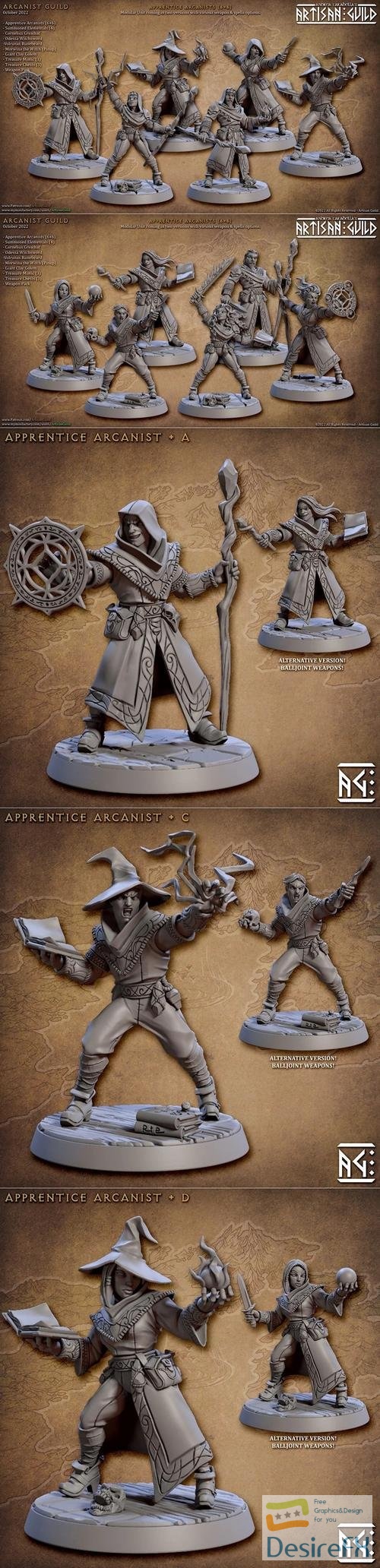Arcanist Guild - Apprentice Arcanists – 3D Print