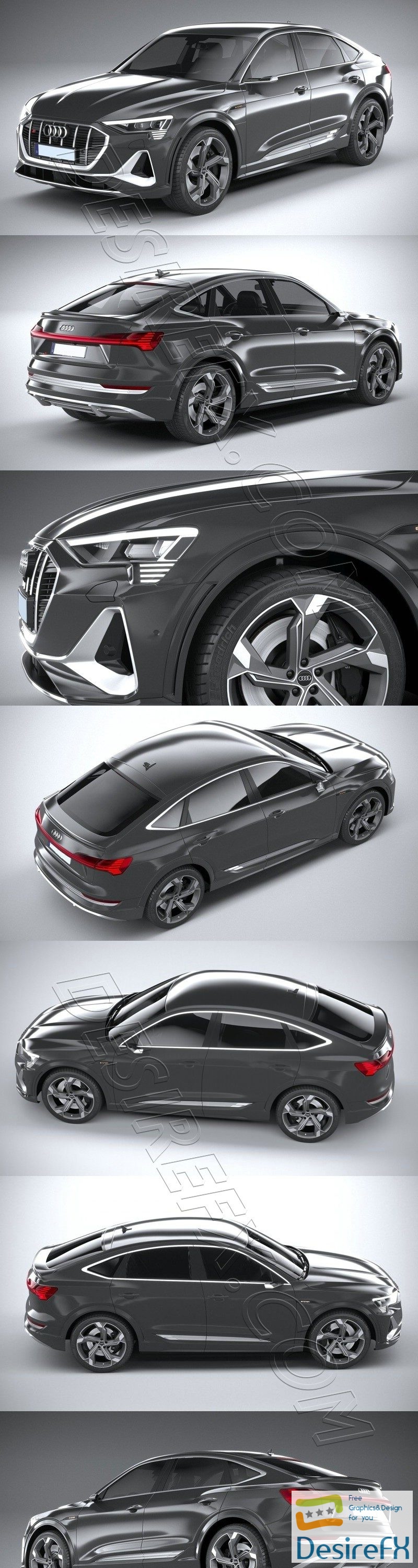 Audi E-tron S Sportback 2021 3D Model