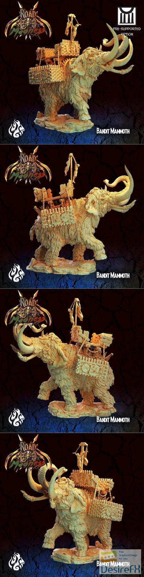 Bandit War Mammoth – 3D Print