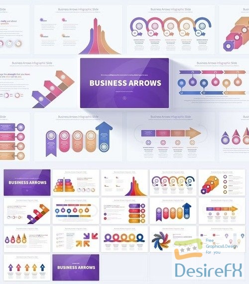 Business Arrows - PowerPoint Infographics Slides