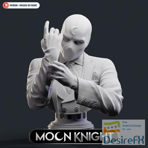 Bust Moon Knight – 3D Print