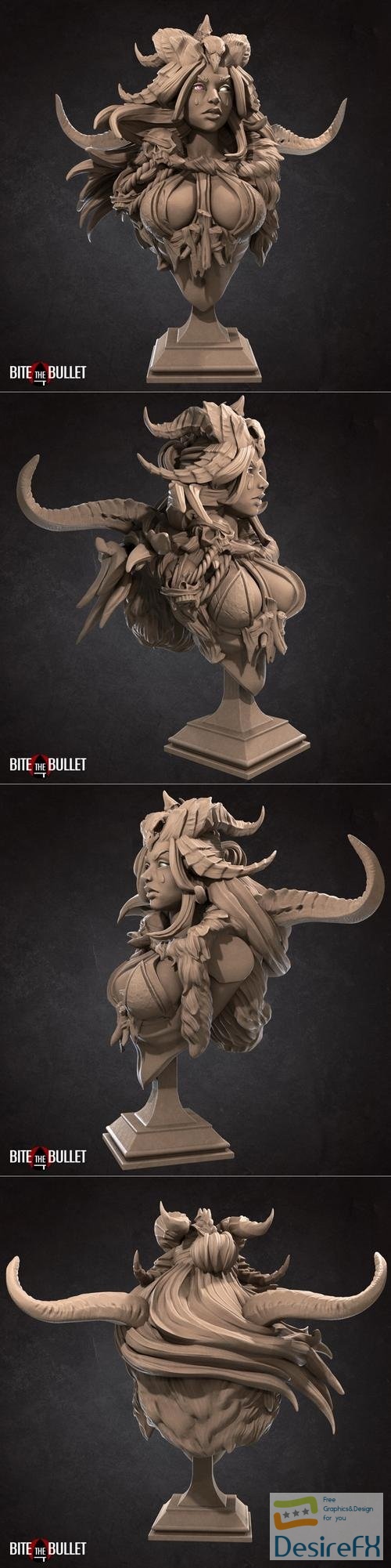 Circe Bust - Bite The Bullet – 3D Print