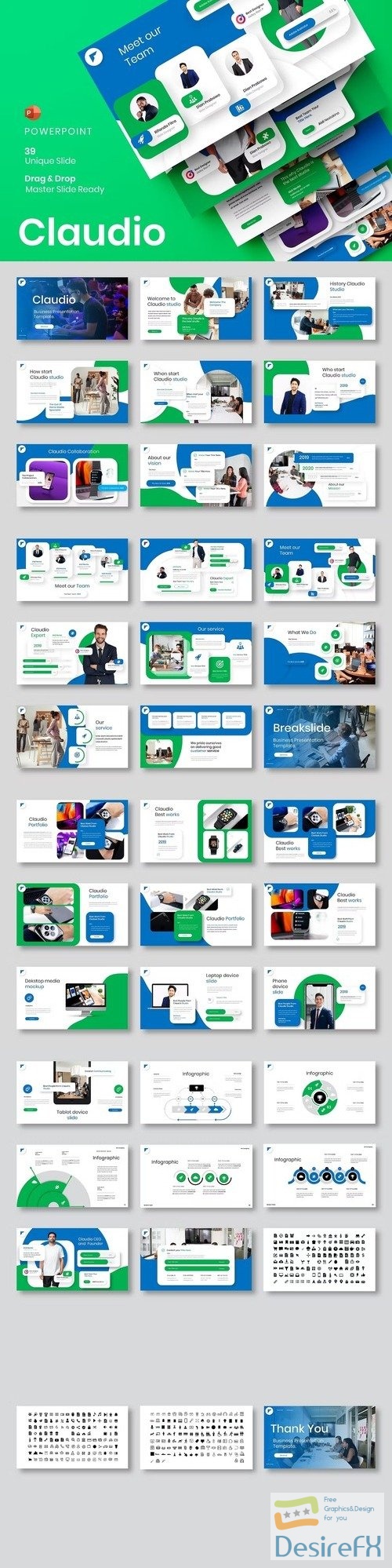 Claudio - Business PowerPoint Template