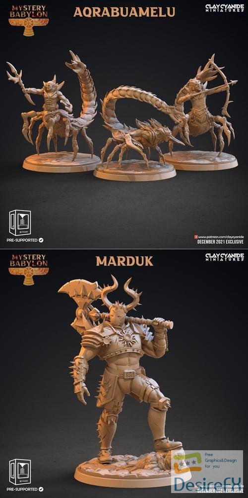 Clay Cyanide Miniatures - Aqrabuamelu, Marduk – 3D Print