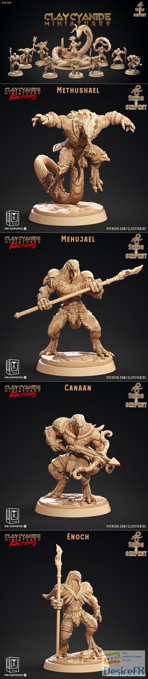 Clay Cyanide Miniatures - Seeds of the Serpent – 3D Print